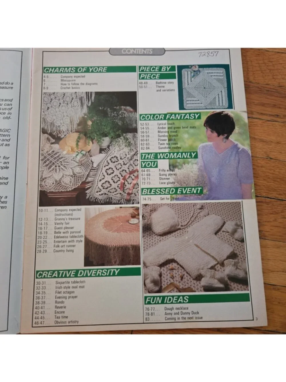 Magic Crochet Magazine June 1988 Number 54  Bedspread, Tablecloth, Filet